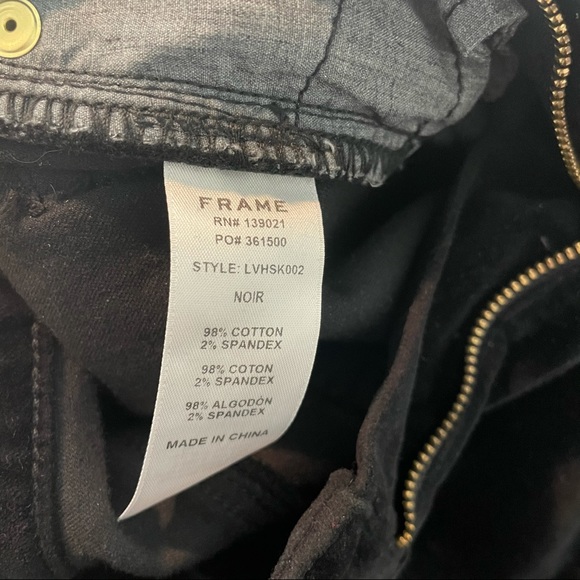FRAME Le Velveteen High-rise Skinny Jeans - Picture 5 of 6